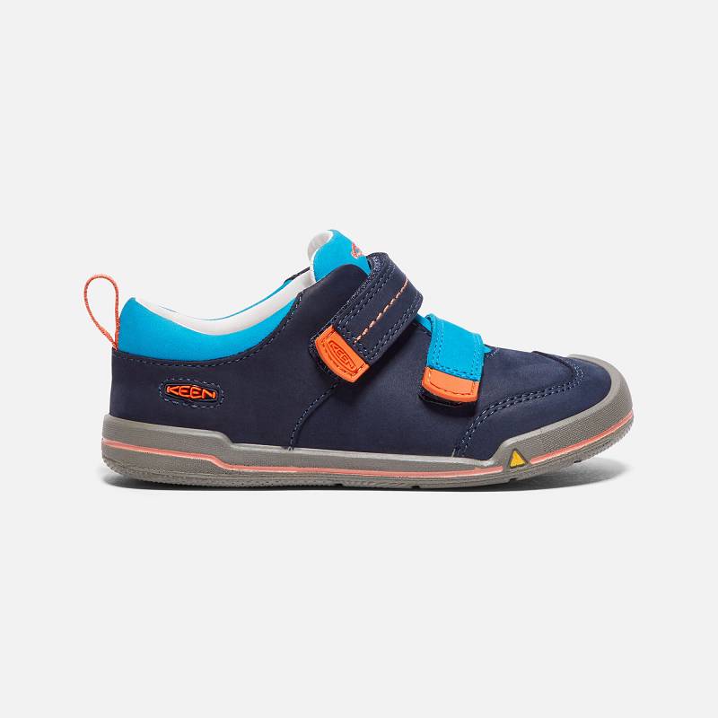 Keen Sprout Double Strap Schuhe Kinder DE-17562 Dress Blues/Koi - Keen Kinderschuhe Blau